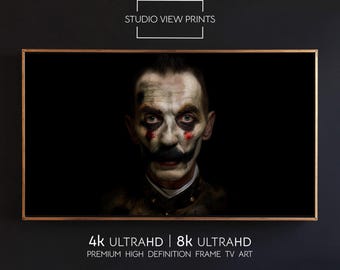 Vintage Portrait Frame TV Art, Spooky Halloween Portrait Dark Academia, Instant Digital Download, StudioViewPrints