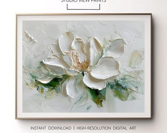 Printable Gardenia Wall Art, Instant Download, StudioViewPrints