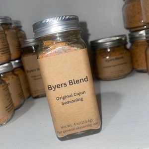 4 oz Byers Blend Cajun Seasoning, Louisiana Spice Blend, Handmade Southern Seasoning for Meats & Veggies