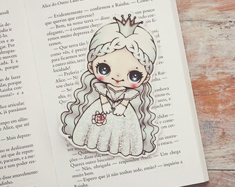 Alice in Wonderland the White Rabbit Bookmark Made to | Etsy