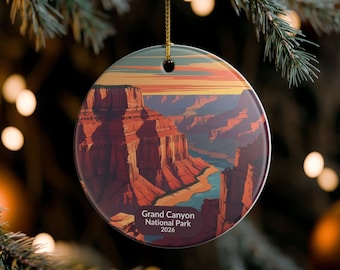 Grand Canyon National Park Ceramic Ornament, 2026 Travel Keepsake
