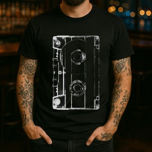 Retro Cassette Tape T-Shirt: 80s Mixtape Style - Music Lover Tee