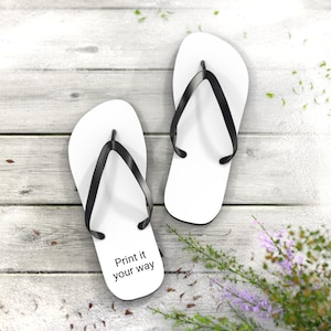 Customizable Flip Flops | Perfect for Beach Days, Summer Parties, Personalized Gifts, Vacation Essentials, Fun DIY Footwear