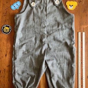 Gray Baby Overalls