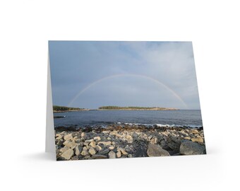 Maine Rainbow Note Cards: Coastal Photography, Set of 8