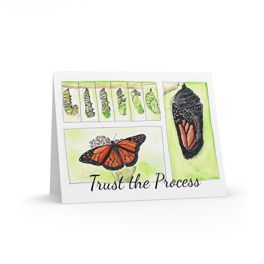 Monarch Butterfly Watercolor Note Cards - Set of 8 - Nature Lover Gift ...