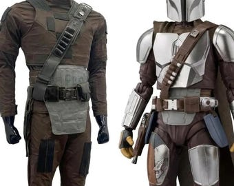 Custom 3-Piece Flight Suit with Flak Vest – Bounty Hunter Cosplay Costume – Mandalorian Inspired Armor Base