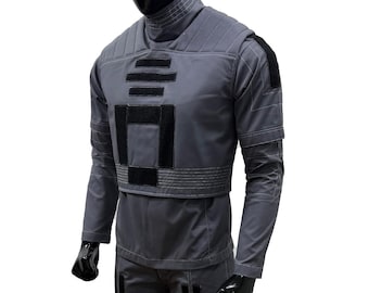 Traje de vuelo mandaloriano personalizado / Cosplay de Star Wars inspirado en Din Djarin Beskar / Disfraz táctico de cazarrecompensas para Comic Con y fans