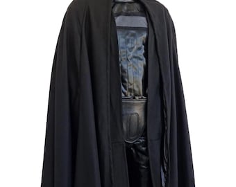 Darth Vader Inspired Sith Lord Costume: Black Cape & Robe Cosplay