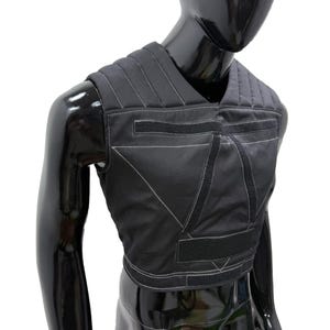 Star Wars Mandalorian Vest | Black Bounty Hunter Cosplay Armor Vest | Custom Star Wars Costume Accessory