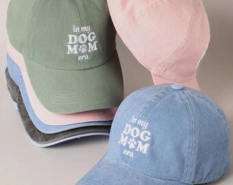 Bestickte Hundemütze | Niedliche Haustier-Eltern-Baseballmütze | Geschenk für Hundeliebhaber | Minimalistische Hundemutter Cap | Auslaufhut für Hunde | Verstellbare Dad Hat