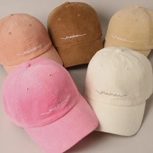 Mama Embroidered Hat | Minimalist Mom Baseball Cap | Cute Gift for Mom |Neutral Aesthetic Mama Cap | New Mom Gift | Delicate Font Embroidery