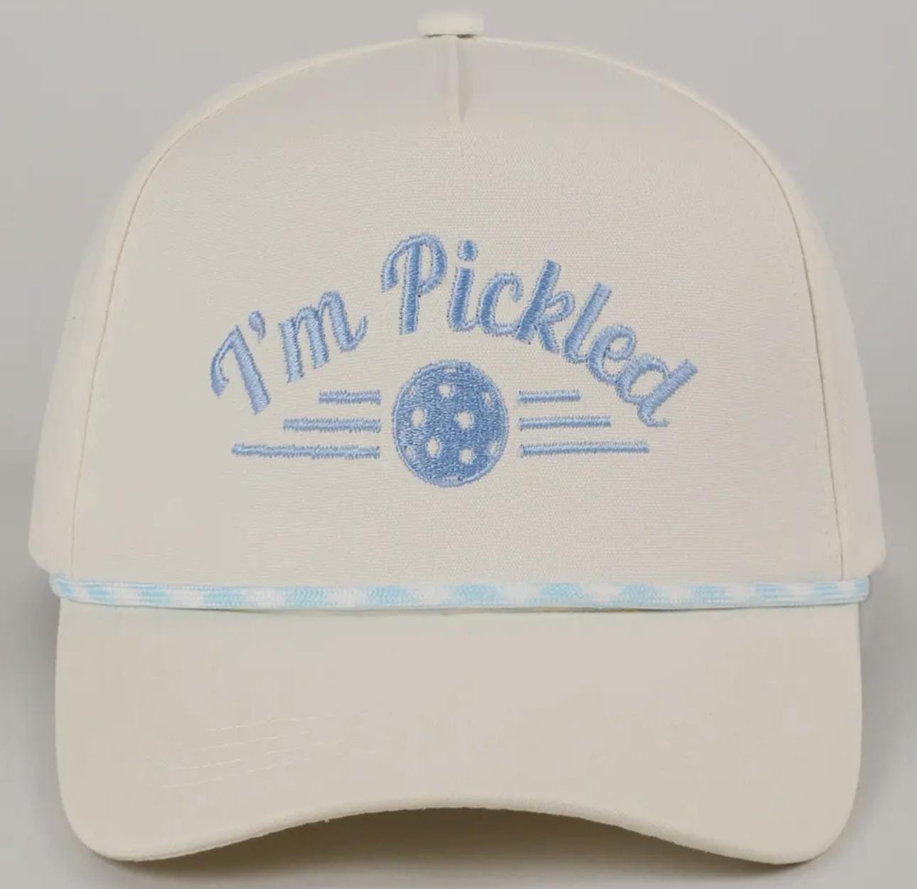 Embroidered Pickleball Baseball Cap Adjustable Back Buckle Sporty Casual Hat Cotton Baseball Cap LUADSN Pickleball Embroidered Baseball  main image 3