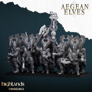 Aegean Elves Nemean Lions by Highland Miniatures
