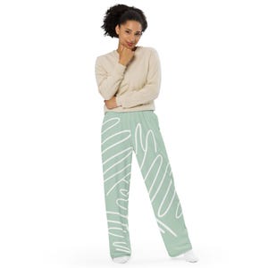All-over print unisex wide-leg pants
