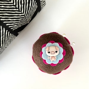 Pig Felt Cupcake: Decorative Home Decor, Pin Cushion, Gifts & Party Favor, Birthday
