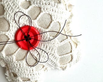 Flower Mini Pillow Home Decoration: Rustic Farmhouse, Bowl Filler, Gifts, Tiered Tray, Handmade