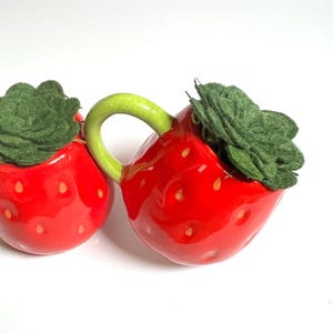 Strawberry Felt Succulent Home Decoration: Kitchen, Strawberry Party Gift, Thank You, Fruit