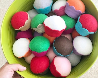 Party Decoration & Favor Personalized Felt Cupcakes: Custom Colors, Pretend Play Food, Pin Cushion, Kids Toy, Kids Room