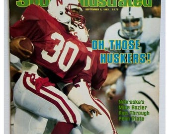 Sports Illustrated Magazine September 5 1983 Oh, Those Huskers ! - Cleaned - Pressed - Free Shipping !!!