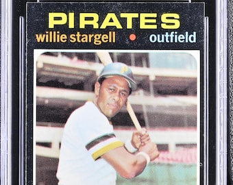 1971 Topps Willie "Pops" Stargell #230 Sports Card Graded CGC 7 Near Mint Free Shipping !!!