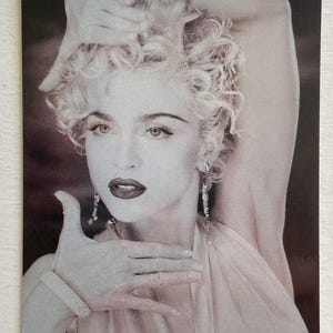 Classic Official Madonna Postcard - As Shown - Officially Licensed Product from 1991 !! - Free Shipping !!