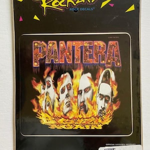 Rare Hard to Find Classic Pantera Vinyl Decal Officially Licensed & Still in Sealed Original Packaging from the 1990&#39;s Free Shipping !!!