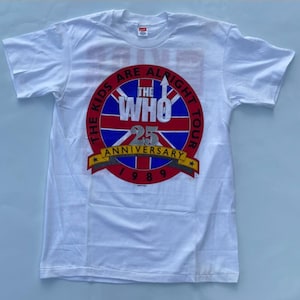 Rare & Hard to Find Officially Licensed The Who &quot;The Kids Are Alright Tour&quot; T Shirt From 1989 ! Never Worn - Good Condition - Free Shipping