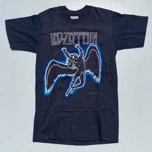 Very Rare & Hard to Find Officially Licensed Led Zeppelin T Shirt from the late 1980&#39;s ! Never Worn ! Excellent  Condition ! Free Shipping !