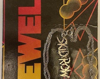 ULTRA RARE Skid Row Necklace Officially Licensed & Still in Original Packaging from the Late 1980's/Early 1990's.....Nice Collectible !!!