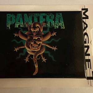 Pantera Magnet #1 Very Rare & Still Attached to Original Packaging an Officially Licensed Product from the 1990&#39;s Free Shipping !!!