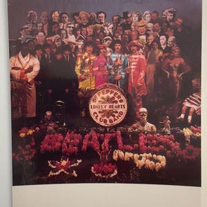 Classic Official The Beatles Postcard - Sgt. Pepper&#39;s - As Shown - Officially Licensed Product from the 1990&#39;s !! - Free Shipping !!