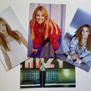 Rare Britney Spears Photos - Magic Box Int. - Quantity of 4 - Group B - As Shown - Officially Licensed Product from 2000  ! Free Shipping !