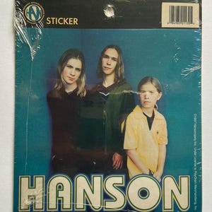 Hard to Find Rare Hanson Sticker #1 Officially Licensed and Still in Original Packaging from 1997........Free Shipping !!!