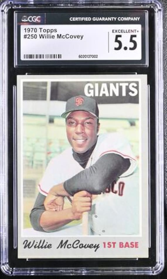 1970 Topps Willie "Stretch" McCovey #250 Card Graded CGC 5.5 Excellent+  Free Shipping !!!