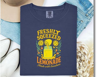 Limonade Grafik T-Shirt Retro Zitrus Sommer Shirt Frisch Gedrückt Komfort Farben T-Shirt Bauern Markt Obst Ästhetik Tomate Mädchen Sommer