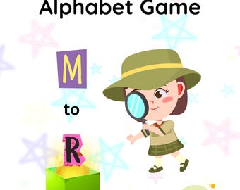 I Spy Alphabet Game M–R | Letter Recognition Worksheets for Preschool PDF