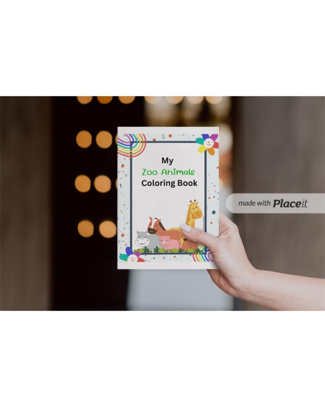 Printable Zoo Animals Coloring Book for Kids | 10 Fun Coloring Pages ...