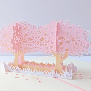 3D Pop Up Cherry Blossom Card: Handmade Sakura Tree