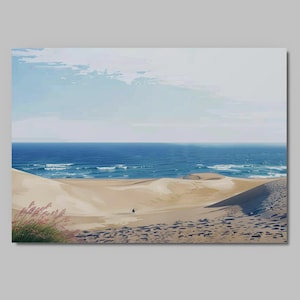 Japanese Postcard – Tottori Sand Dunes | Made In Japan | Scenic Art Card for Gifting, Journals & Decor