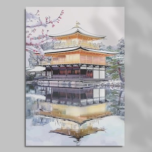 Japanese Postcard – Kinkaku-ji, Kyoto | Made In Japan | Scenic Art Card for Gifting, Journals & Decor
