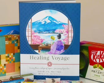 Healing Voyage – 21-Day Snack & Message Box|A Care Package from Japan | Cheer Up Gift | Breakup Gift | Comfort Gift | The best gift
