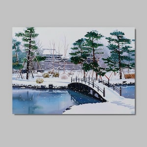 Japanese Postcard – Kanazawa Castle | Made In Japan | Scenic Art Card for Gifting, Journals & Decor