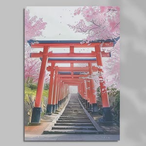 Japanese Postcard – Fushimi Inari Taisha, Kyoto | Made In Japan | Scenic Art Card for Gifting, Journals & Decor