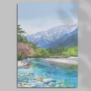 Japanese Postcard – Kamikochi, Nagano | Made In Japan | Scenic Art Card for Gifting, Journals & Decor
