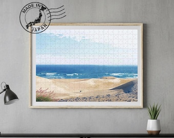 Tottori Sand Dunes Handmade Puzzle – Original Scenic Art by Japanese Artist | Japan Wall Art | Japan Decor