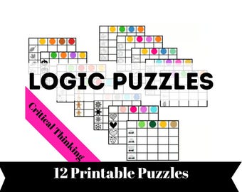 Printable Logic Game for Kids | Shapes and Colors Activity | Preschool & Kindergarten Learning PDF | Observation Skills Homeschool Resource