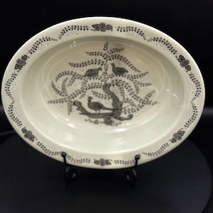 Rare 1950s Wedgwood Partridge in a Pear Tree Cake Plate - Vintage - Christmas