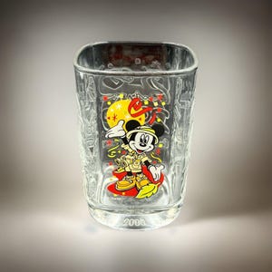 Vtg McDonalds AK Disney World 2000 Millennium Celebration Mickey Mouse Glass