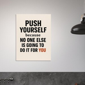 Poster motivazionale in carta opaca premium - poster motivazionali - affermazione quotidiana - decorazione per la stanza - stampabile - promemoria quotidiano